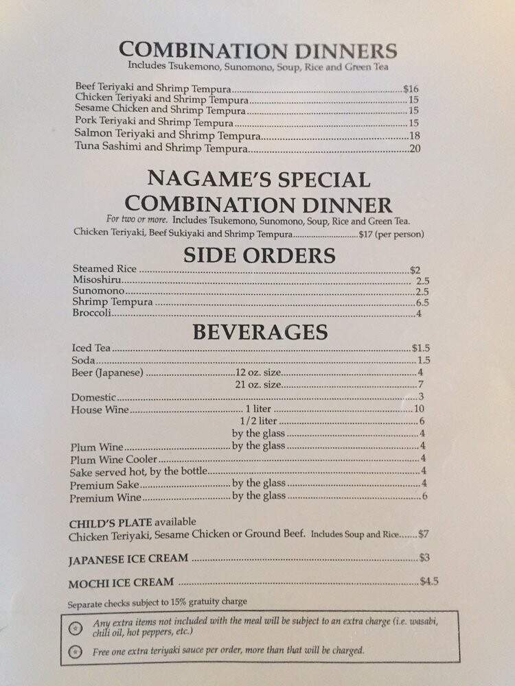 Nagame Japanese Restaurant - Merced, CA