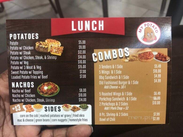 One Potato Time - Warner Robins, GA menu_pic