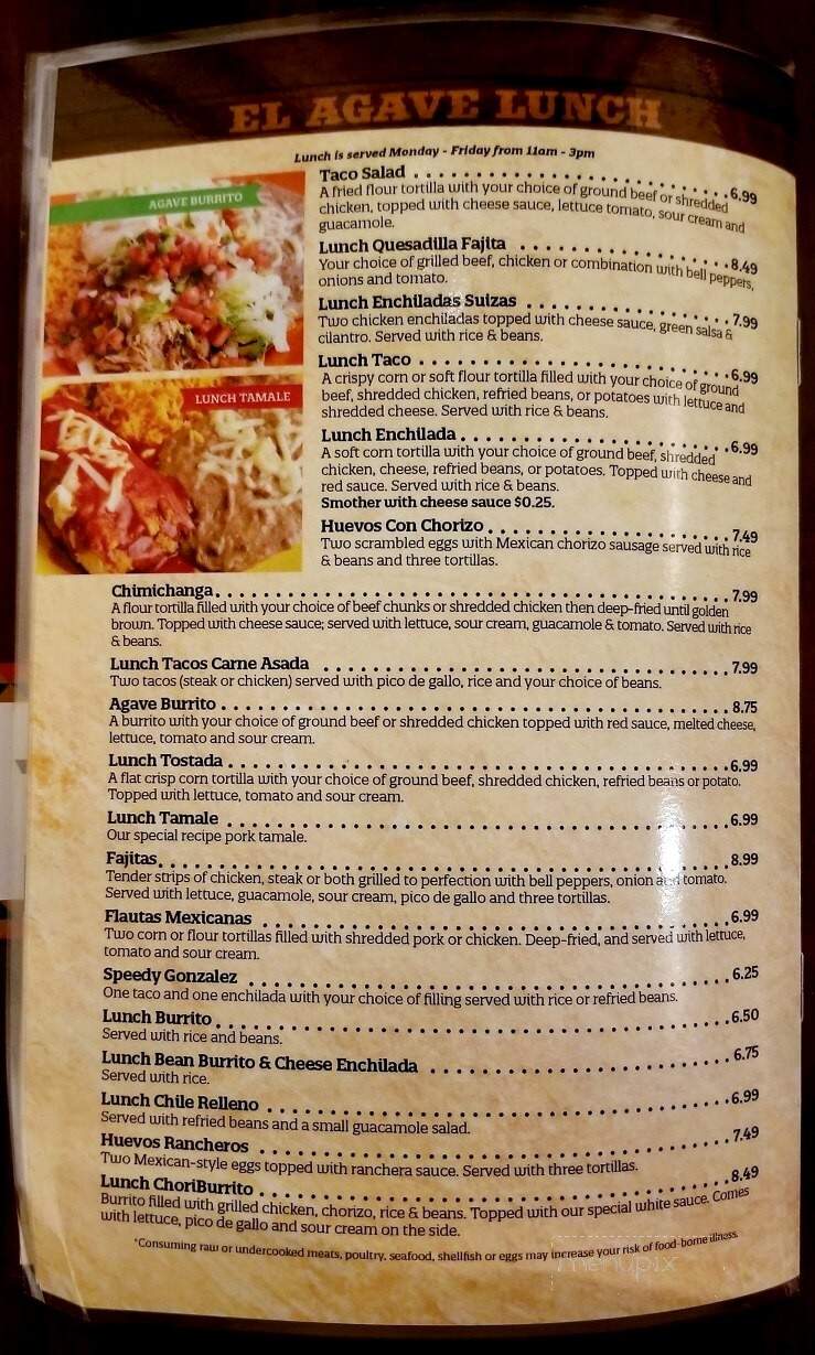 El Agave - Wichita, KS menu_pic