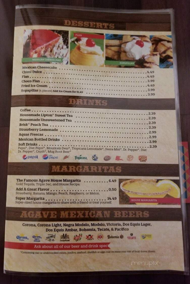 El Agave - Wichita, KS menu_pic