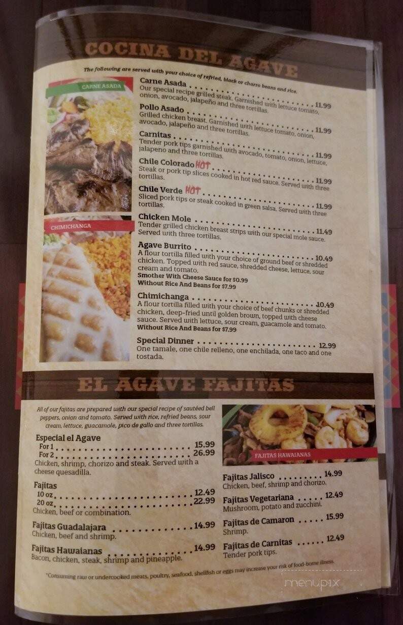 El Agave - Wichita, KS menu_pic