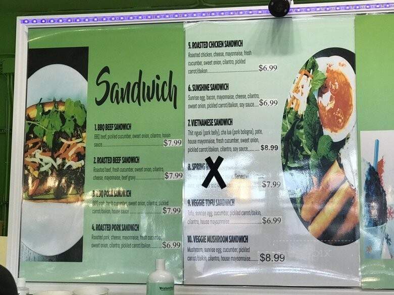 No Name BBQ Sandwich - Honolulu, HI menu_pic
