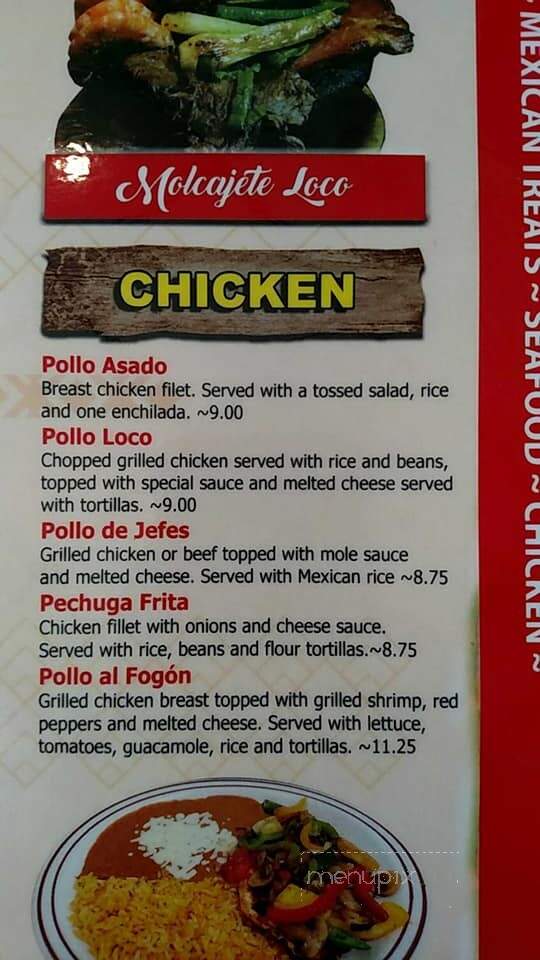 Los Locos - Kingsport, TN menu_pic
