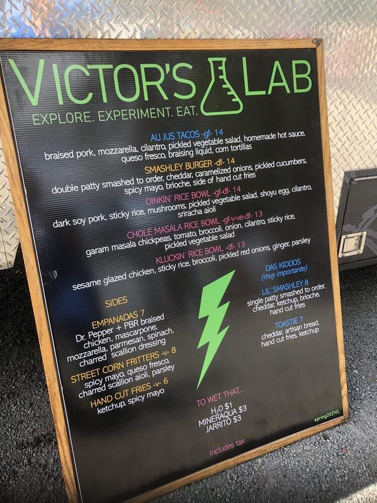Victor's Lab - Johns Island, SC menu_pic