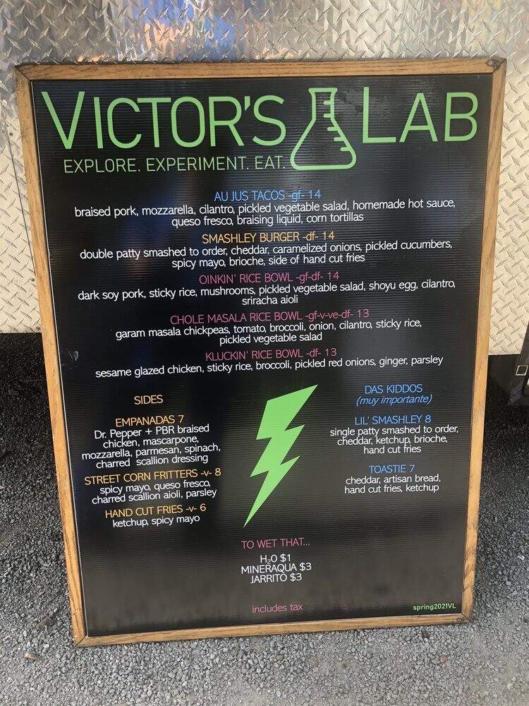 Victor's Lab - Johns Island, SC menu_pic