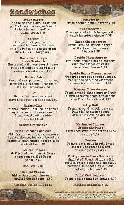 Traditions - Woodsfield, OH menu_pic