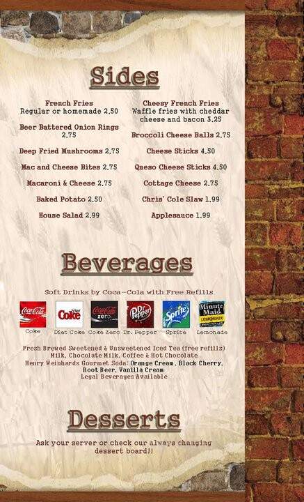 Traditions - Woodsfield, OH menu_pic