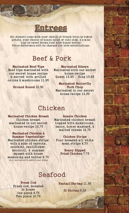 Traditions - Woodsfield, OH menu_pic