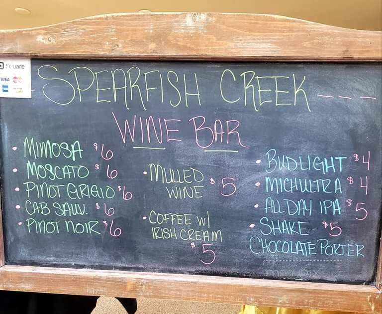 Spearfish Creek Wine Bar - Spearfish, SD menu_pic