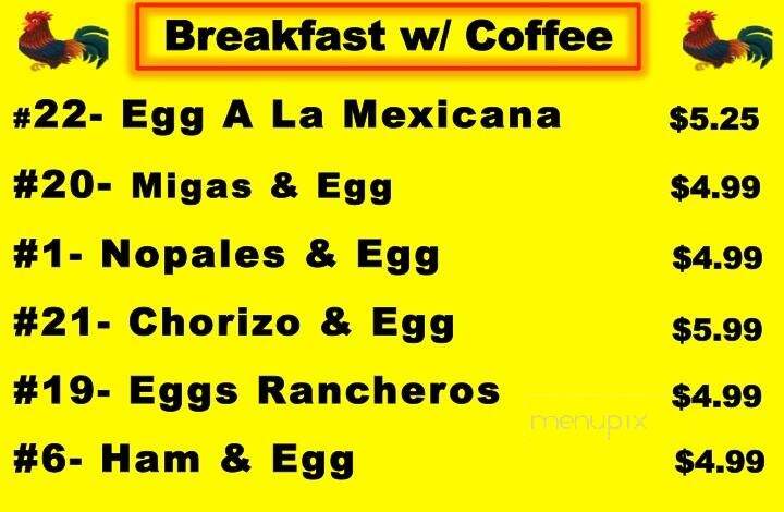 Blanquita's - San Benito, TX menu_pic