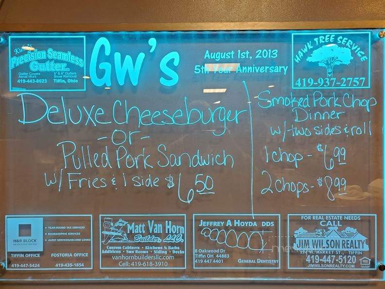 G W's Fine Food & Spirits - Tiffin, OH