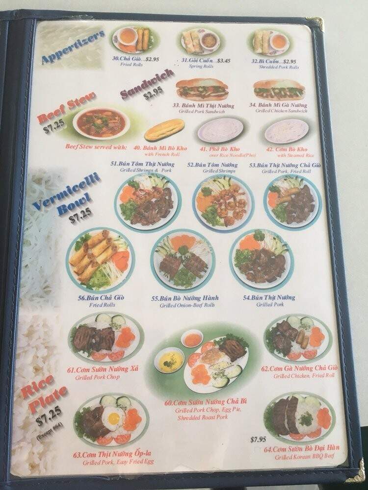 Pho Nam Restaurant - Haltom City, TX menu_pic