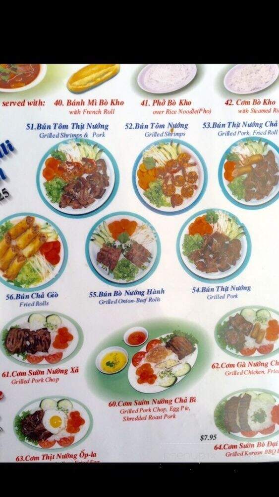 Pho Nam Restaurant - Haltom City, TX menu_pic