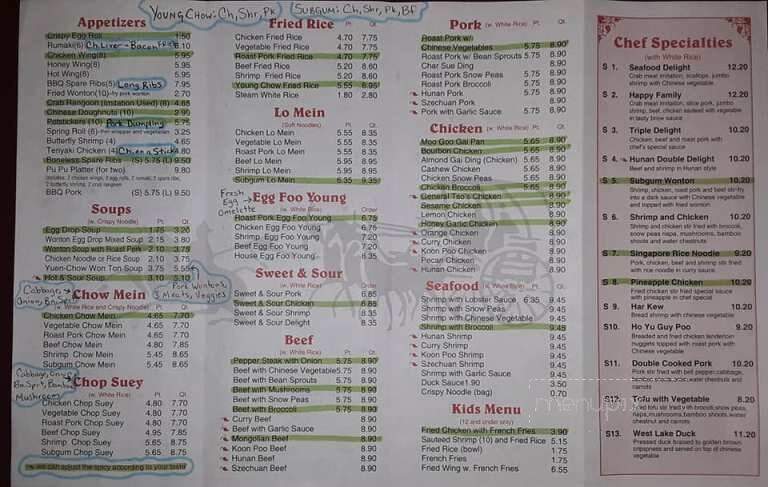 Fu King Chinese Restaurant - Lake City, FL menu_pic