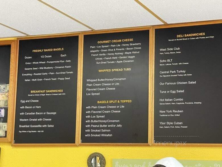 New York Bagel & Bean - Tampa, FL menu_pic