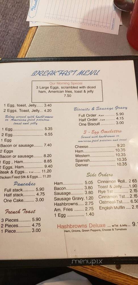 Coffee Cup Restaurant - Urbana, MO menu_pic