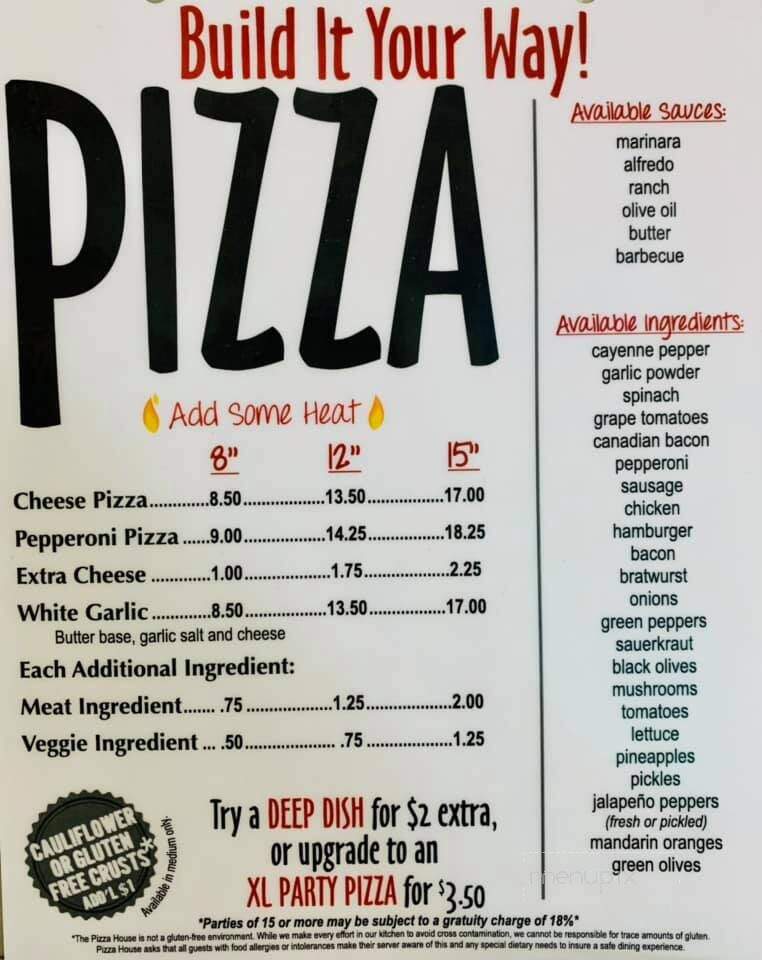 Pizza House - Sidney, MT menu_pic