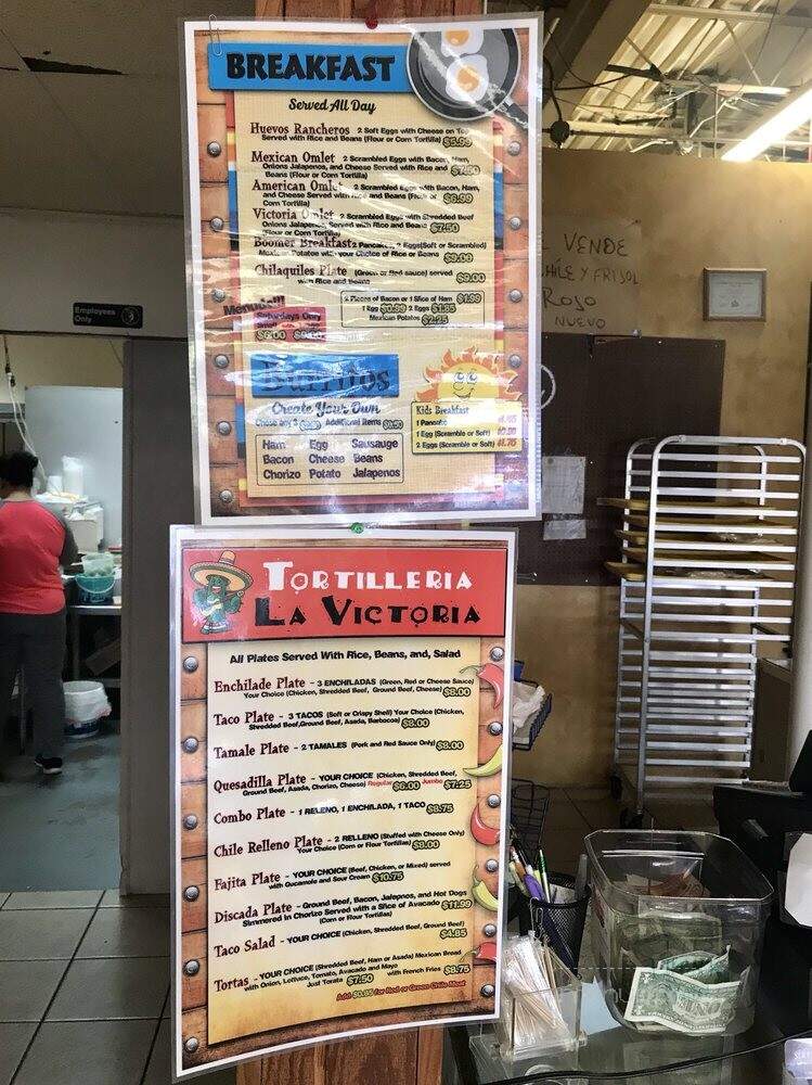 Tortilleria La Victoria - Woodward, OK menu_pic