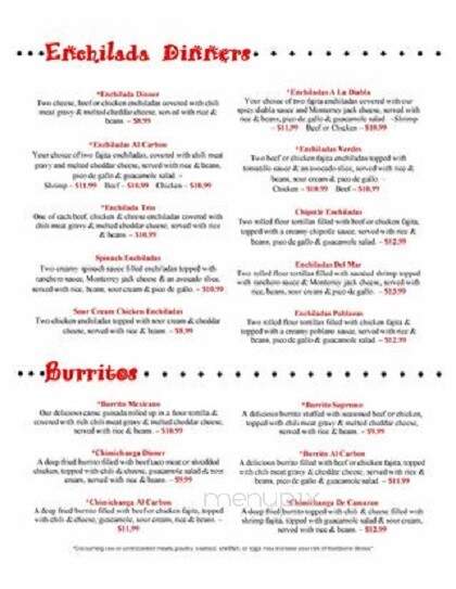 Palacios Mexican Restaurant - Edna, TX menu_pic