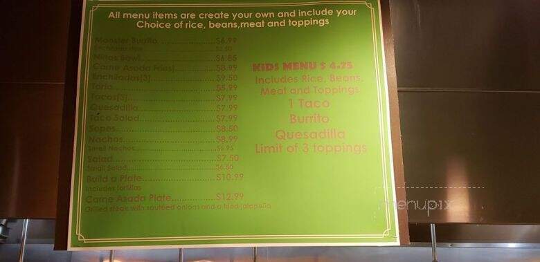 Nino's Mexican Grill - Union Gap, WA menu_pic