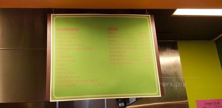 Nino's Mexican Grill - Union Gap, WA menu_pic