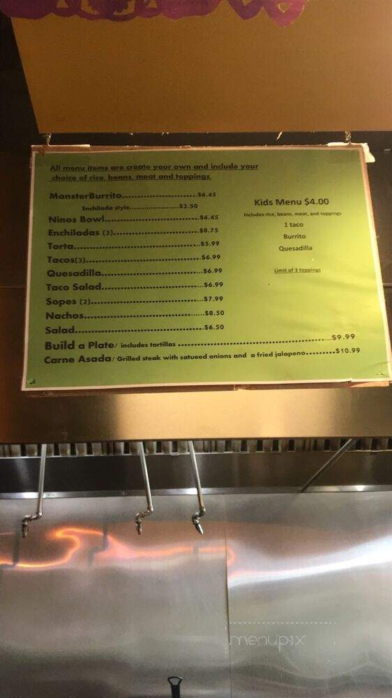 Nino's Mexican Grill - Union Gap, WA menu_pic