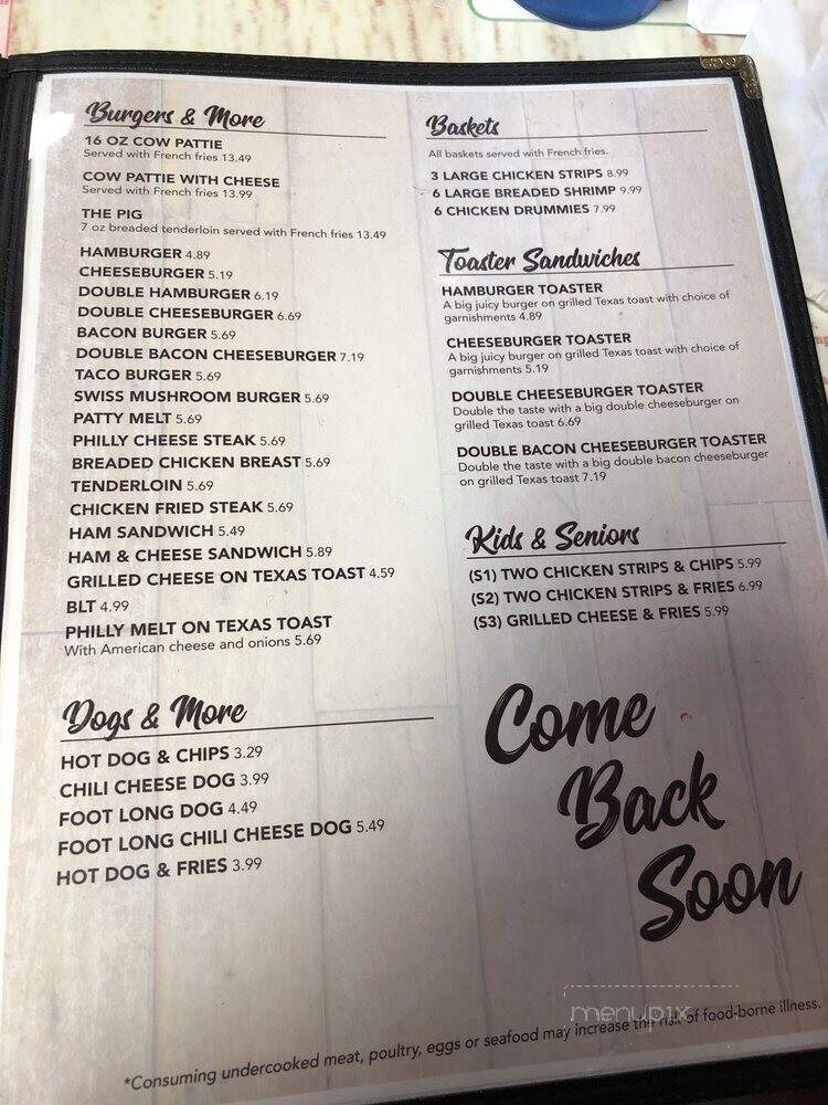 Cow Patties - Warsaw, MO menu_pic
