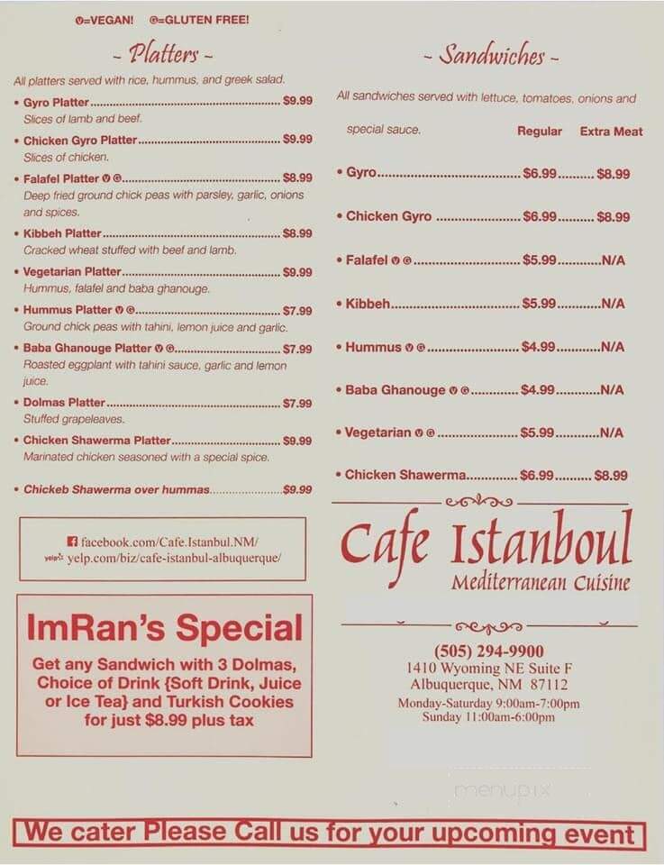 Cafe Istanbul - Albuquerque, NM