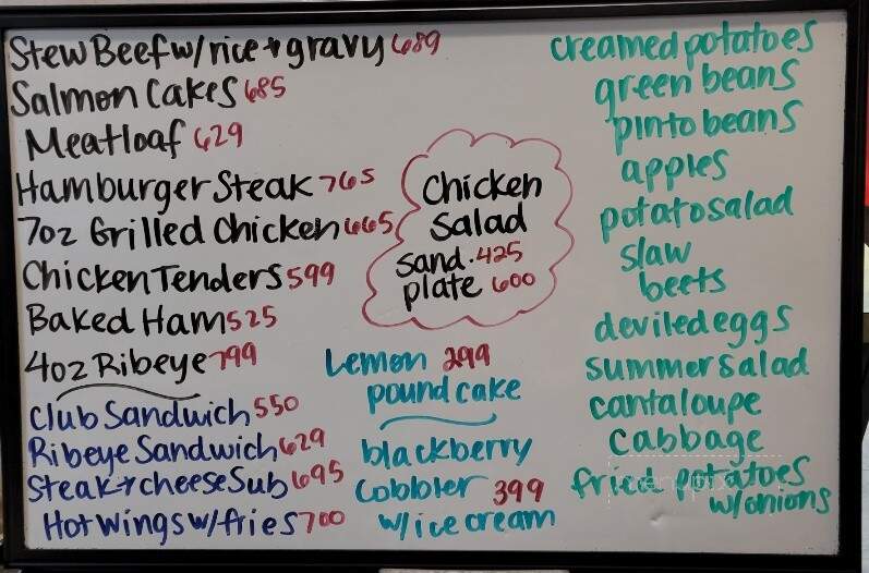 Carolina Cafe - Reidsville, NC menu_pic