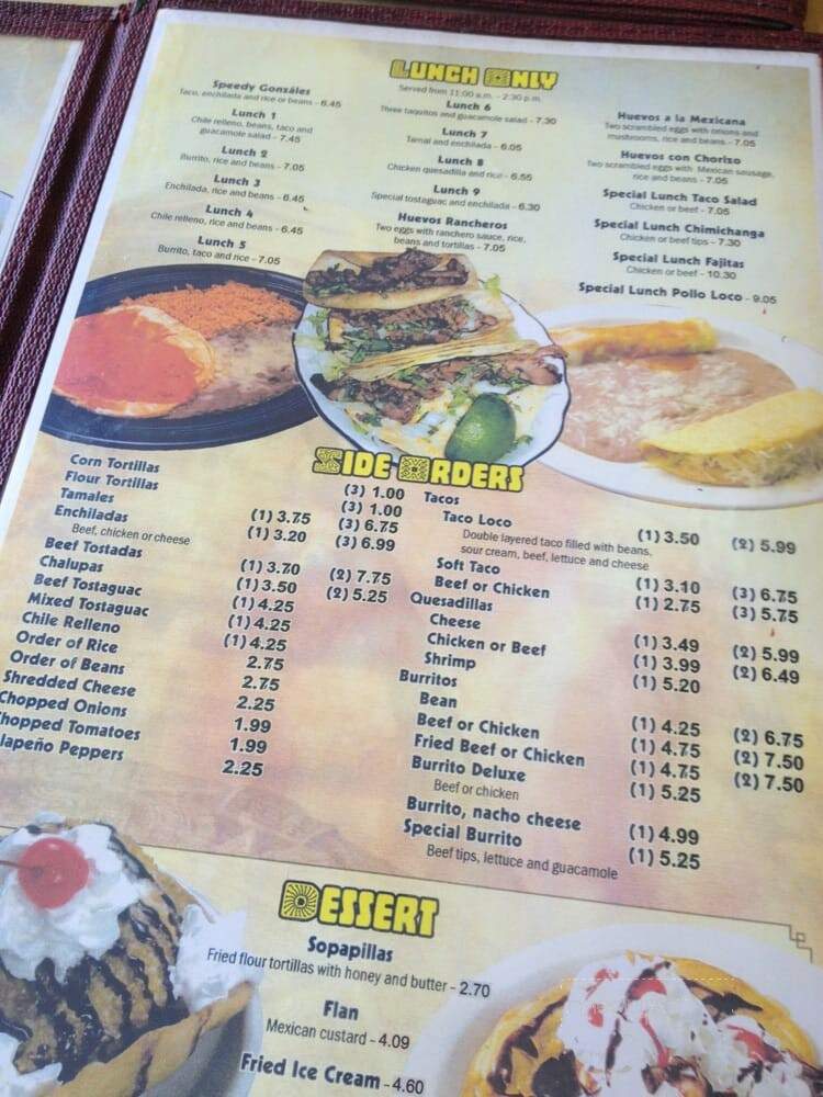 Casa Sanchez Mexican Restaurant - Selinsgrove, PA menu_pic
