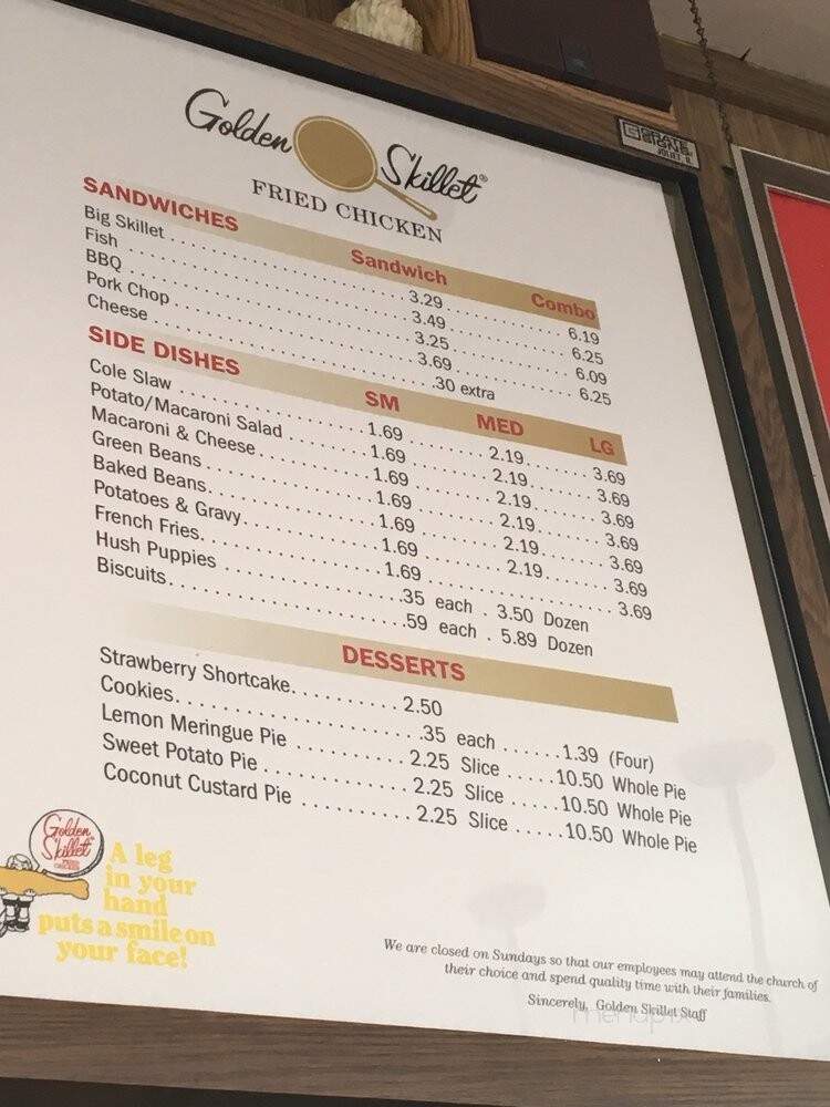 Golden Skillet Chicken - Portsmouth, VA menu_pic