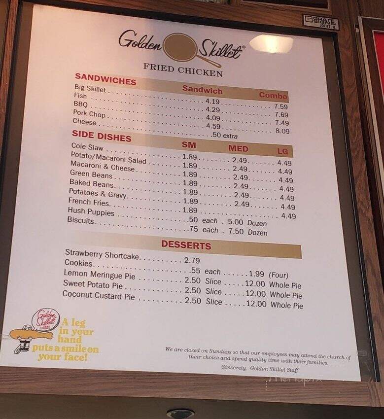 Golden Skillet Chicken - Portsmouth, VA menu_pic