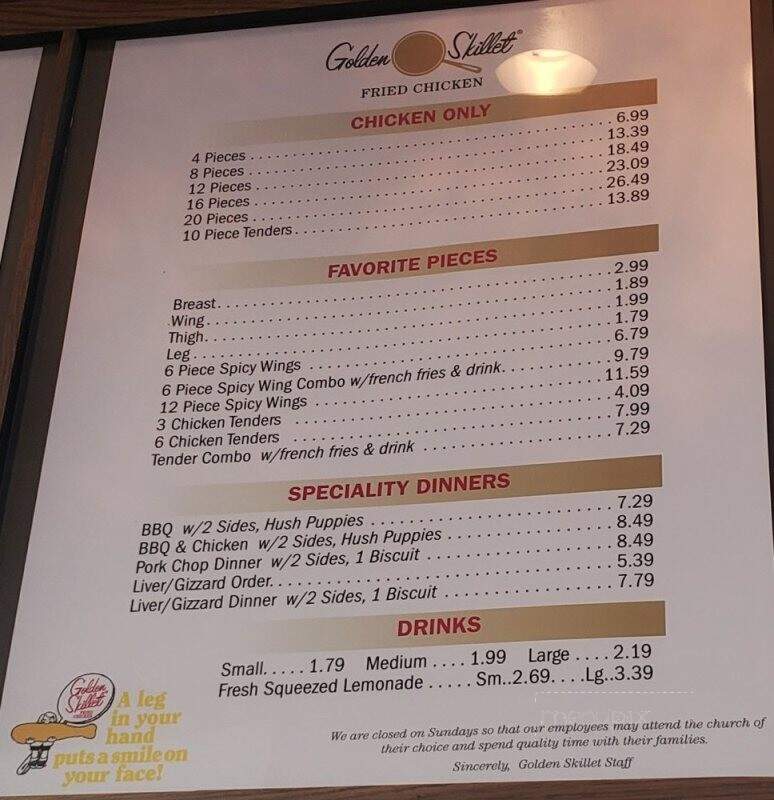 Golden Skillet Chicken - Portsmouth, VA menu_pic