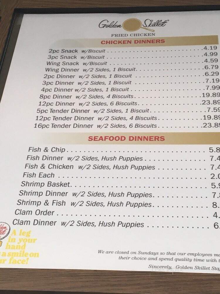 Golden Skillet Chicken - Portsmouth, VA menu_pic