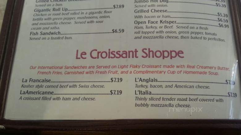 Arabella's Family Restaurant - Sheboygan, WI menu_pic