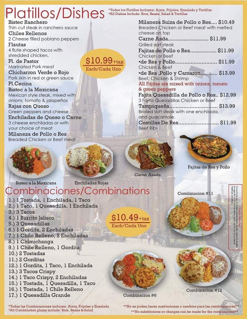 Taqueria Arandas Restaurant - Racine, WI menu_pic
