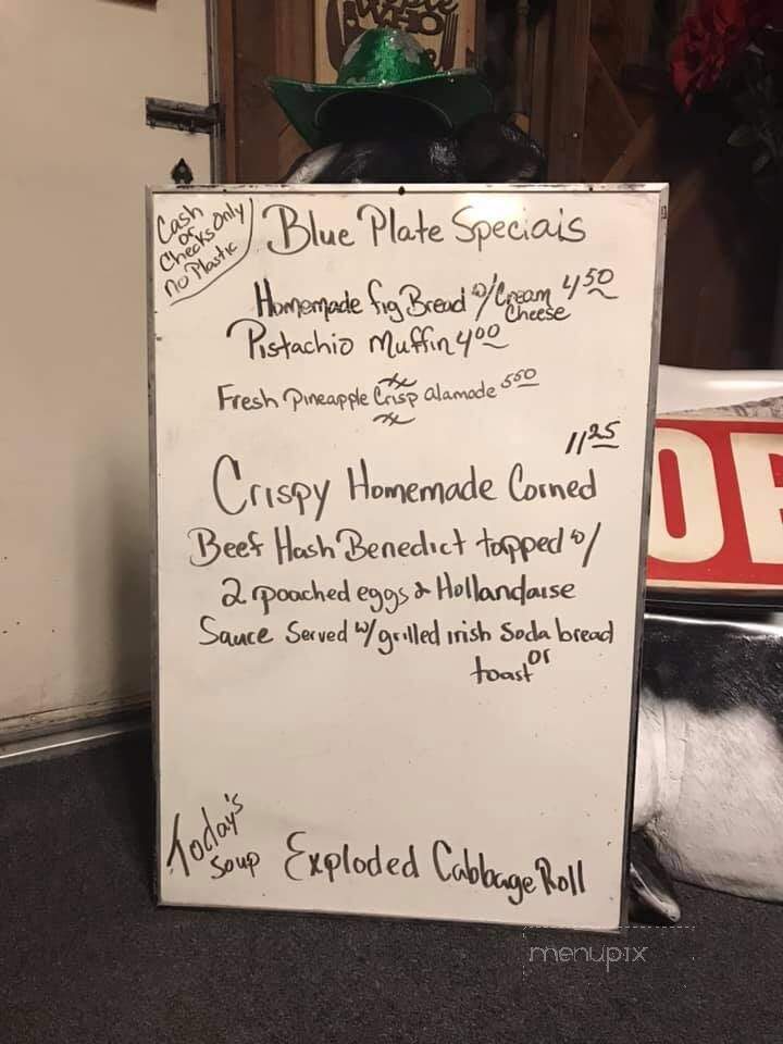 Woods Creek Cafe - Jamestown, CA menu_pic