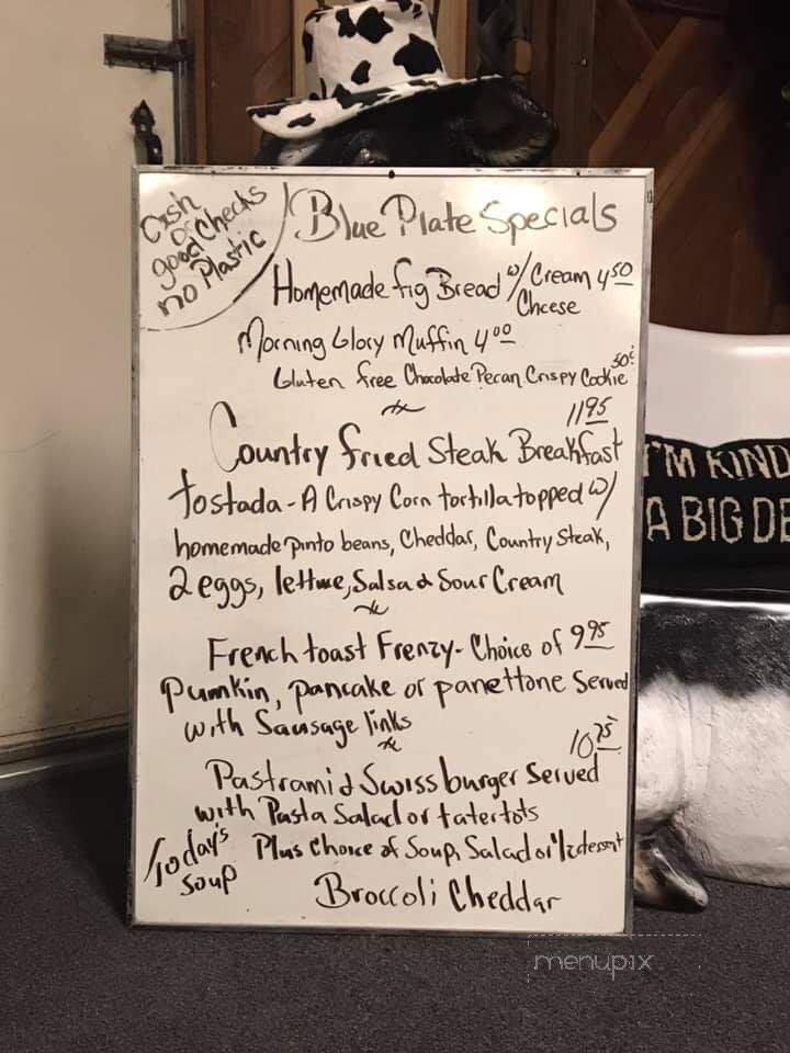 Woods Creek Cafe - Jamestown, CA menu_pic