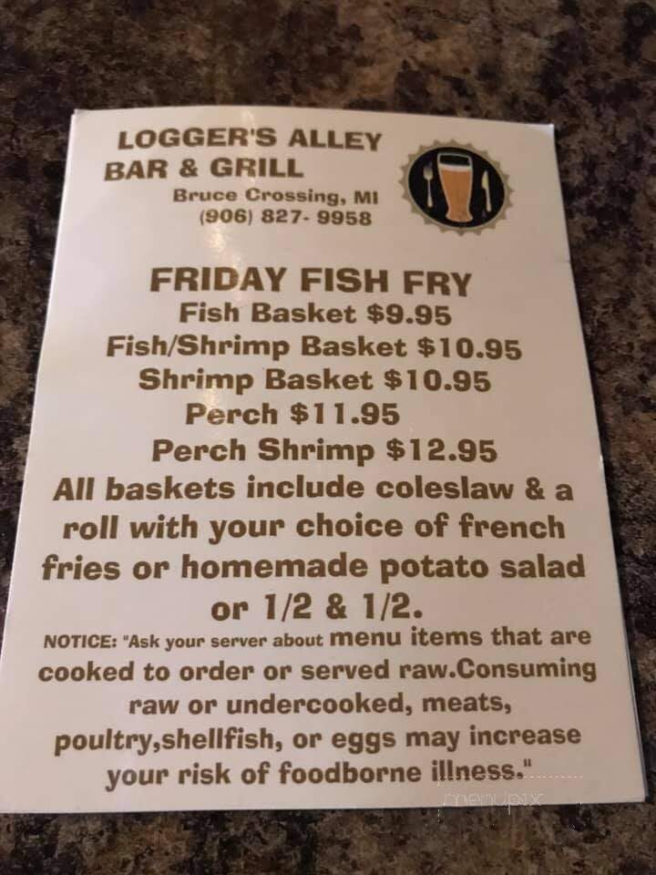 Logger's Alley Bar & Grill - Bruce Crossing, MI