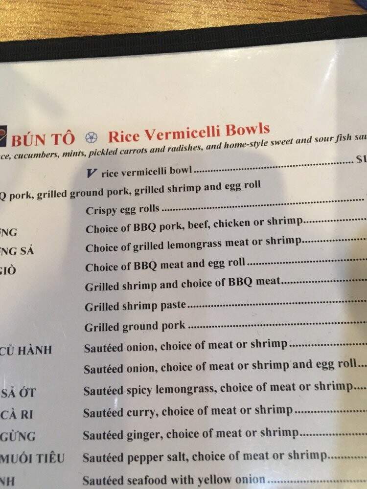 Pho V - St. Cloud, MN menu_pic