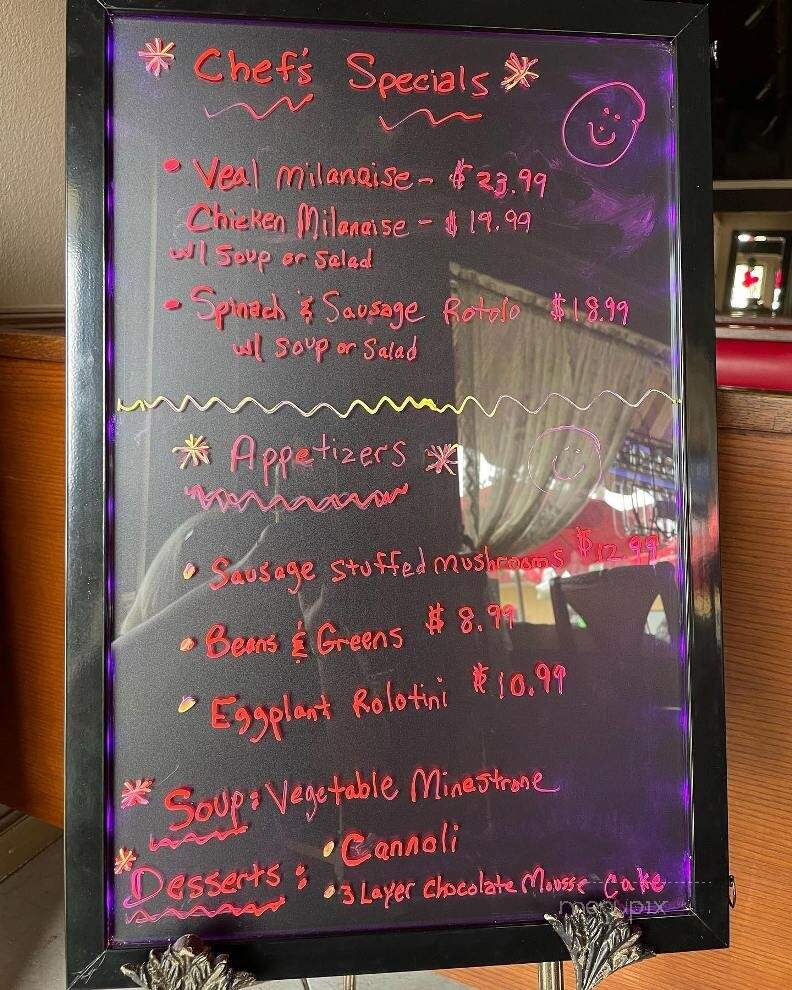 Cucina Gloria - Nokomis, FL menu_pic