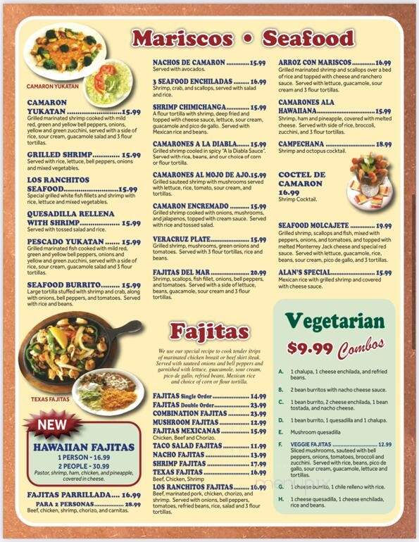 Los Ranchitos - Kewanee, IL menu_pic