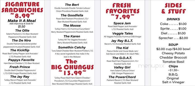Jay Ray's Deli - Eau Claire, WI menu_pic