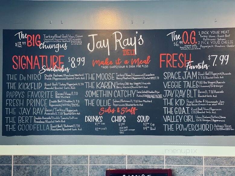 Jay Ray's Deli - Eau Claire, WI menu_pic