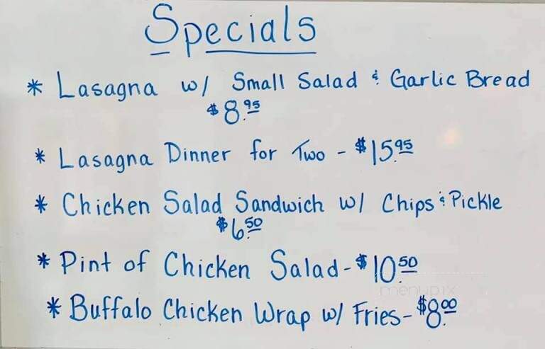 Starlite Inn - Funkstown, MD menu_pic