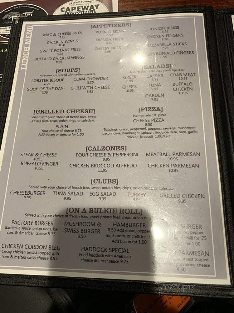 The Omelet Factory - Pembroke, MA menu_pic