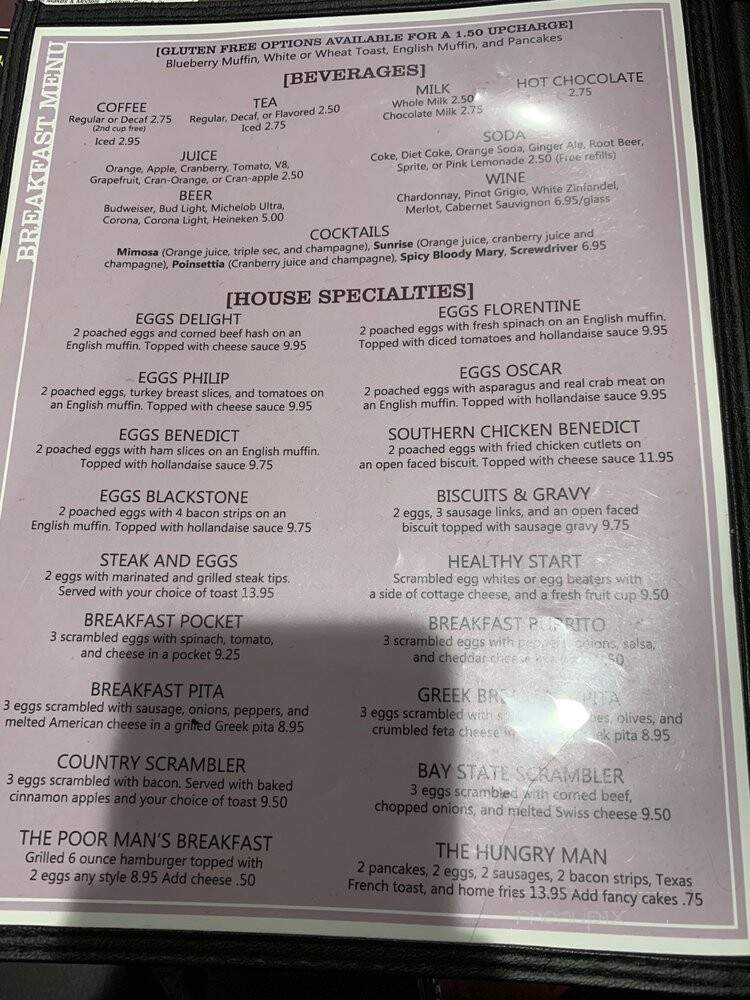Menu of The Omelet Factory in Pembroke, MA 02359