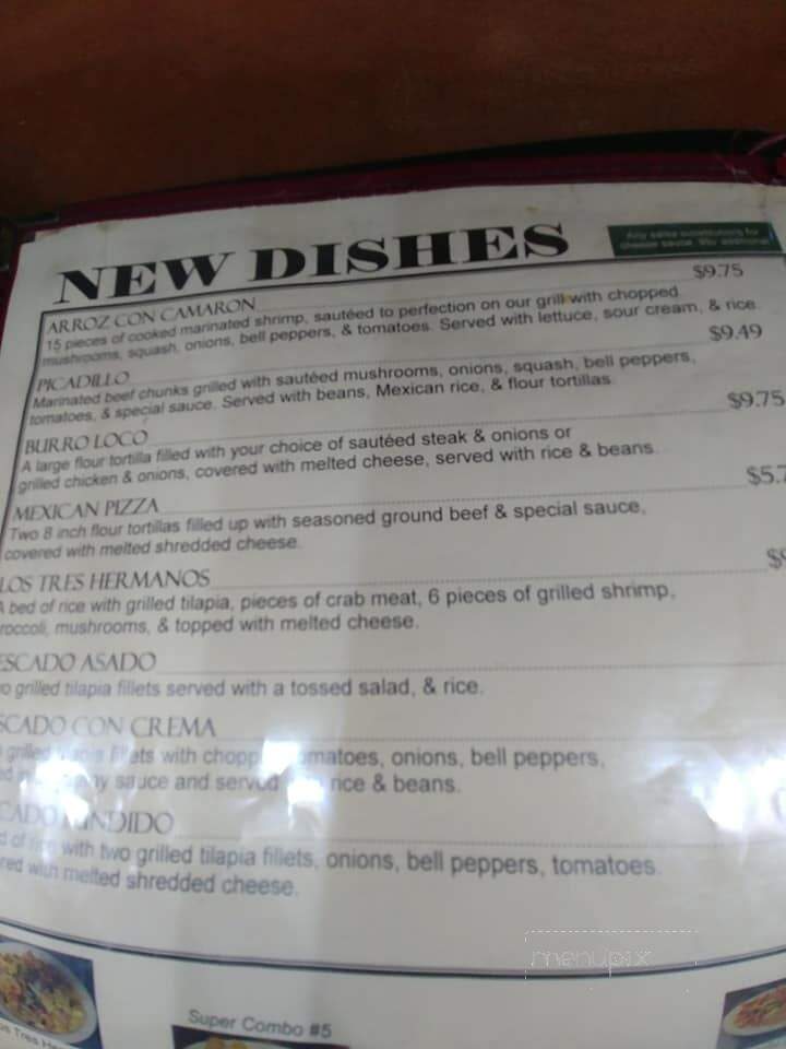 El Mariachi Mexican Restaurant - Maynardville, TN menu_pic