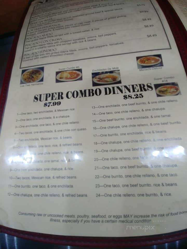 El Mariachi Mexican Restaurant - Maynardville, TN menu_pic