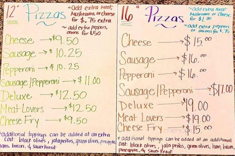 Rev's Windbreaker - Deerbrook, WI menu_pic